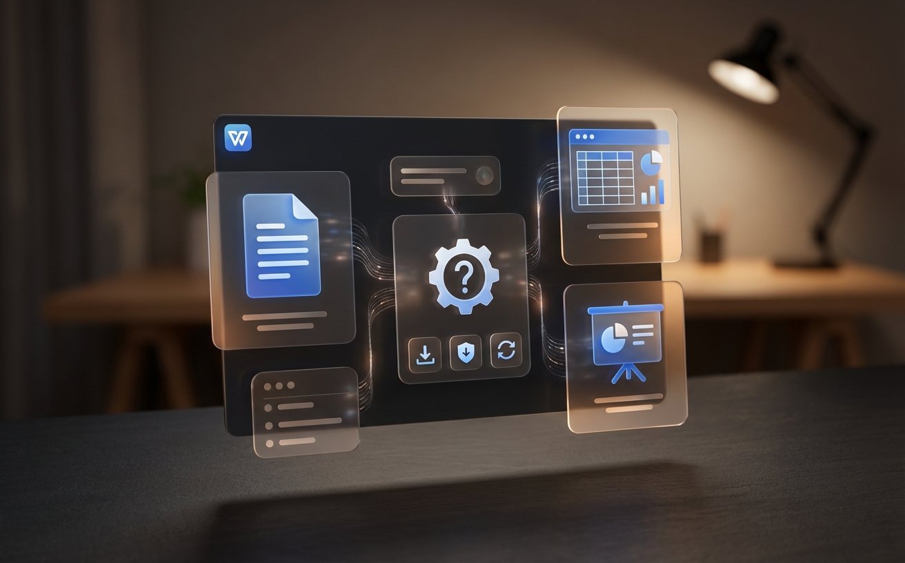 WPS 常见问题处理与功能界面示例