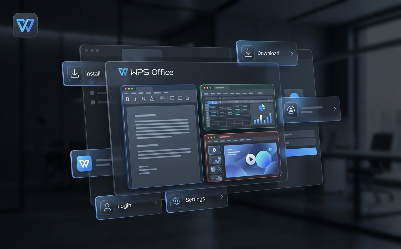 WPS Office 安装流程与桌面端界面预览