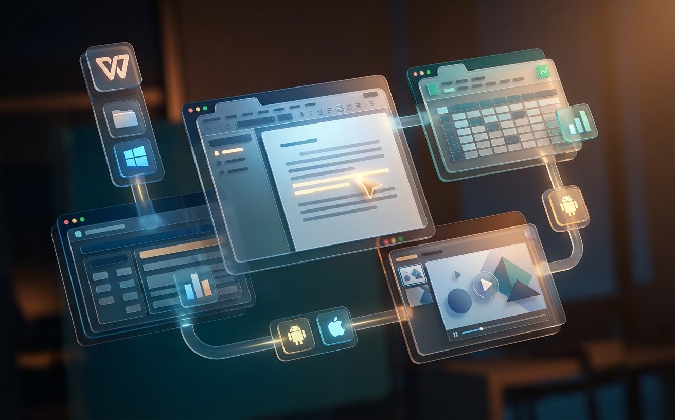 WPS Office 多端文档编辑功能界面预览